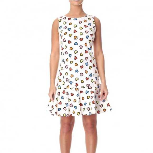 LOVE MOSCHINO | Multi color heart print dress - Picture 1 of 9
